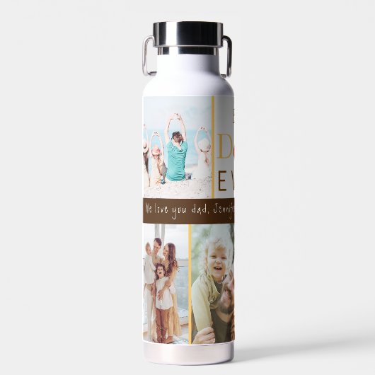 Foto Beste Papa Ooit Muziek Cool Modern Fathers Da Waterfles (Voorkant)