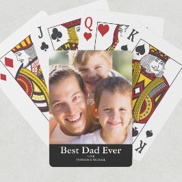 Foto beste papa pokerkaarten