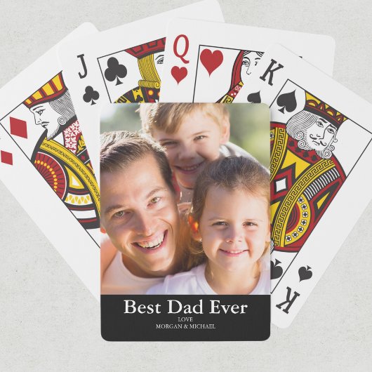 Foto beste papa pokerkaarten