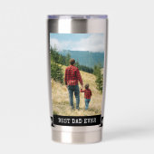 Foto beste vader ooit 2 geïsoleerde drinkbeker (Voorkant)