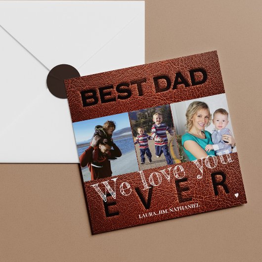 Foto: beste vader ooit Fathers Day Kaart