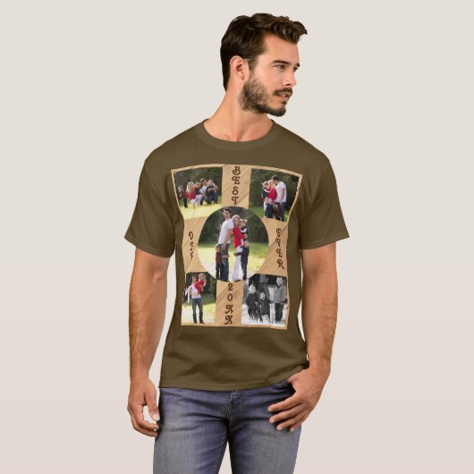 Foto beste vader ouder dan 20XX watt Grain Diagona T-shirt (Voorkant volledig)