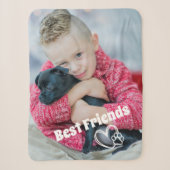 Foto beste vriend hond sherpa deken (Voorkant)