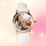 Foto beste vrienden BFF Horloge<br><div class="desc">Voeg je favoriete foto van je beste vrienden toe. Zwarte cijfers. Tekst: BFF Een geweldige herinnering of verjaardag, kerstcadeau voor je vrienden.</div>