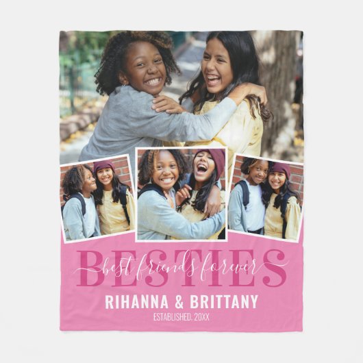 Foto beste vrienden voor ooit 4 fleece deken (Voorkant)