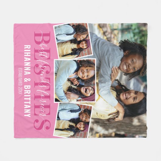 Foto beste vrienden voor ooit 4 fleece deken (Voorkant (Horizontaal))