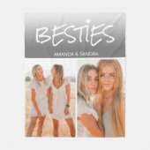 Foto | Beste vriendin | Gepersonaliseerd | BFF Fleece Deken (Voorkant)