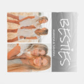 Foto | Beste vriendin | Gepersonaliseerd | BFF Fleece Deken (Voorkant (Horizontaal))