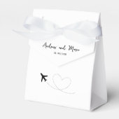 Foto Bestemming Boarding Pass Bruiloft Bedankdoosjes (Voorkant Zijde)