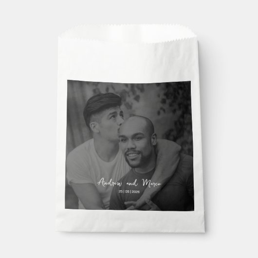 Foto Bestemming Boarding Pass Bruiloft Bedankzakje (Voorkant)