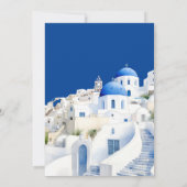 Foto Bestemming Griekenland Santorini Bruiloft Kaart (Achterkant)