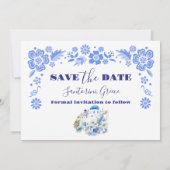 Foto Bestemming Griekenland Santorini Bruiloft Save The Date (Achterkant)