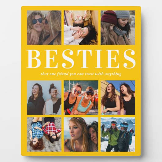 Foto Bestie Gift | Beste vriend Fotoplaat (Voorkant)