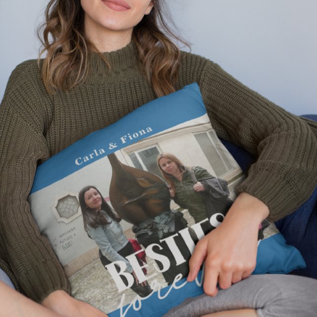 Foto Besties Best Friends Gift Sierkussen (Creator heeft geüpload)