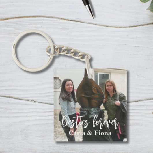 Foto Besties Beste vrienden Acrylplein Sleutelhang Sleutelhanger