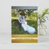 Foto betoverde Bos Bruiloft Dank u kaart (Staand voorkant)