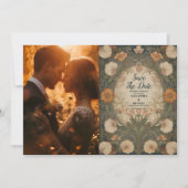 Foto Betoverde Tuin Art Nouveau Bruiloft Save The Date (Voorkant)