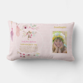 FOTO-bevestiging voor kleindochter of Heilige Comm Kussen