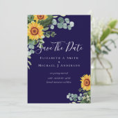 Foto Bewaar Datum Rustieke ZONNEBLOEMEN Groeneleme (Staand voorkant)