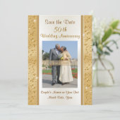 Foto Bewaar de datum 50e bruiloft Jubileum Kaarten (Staand voorkant)