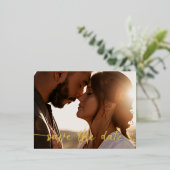 Foto Bewaar de datum Folie Briefkaart - Terracotta (Staand Voorkant)