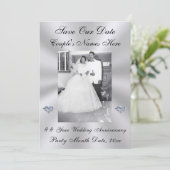 FOTO Bewaar de Datumkaarten, 60e, 75e, of ELK JAAR Kaart (Staand voorkant)