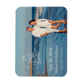 Foto Bewaar de trouwdatum Magneet (Verticaal)