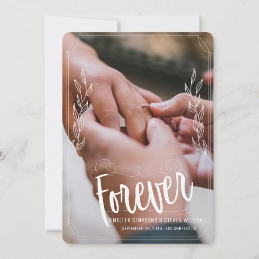 Foto Bewaar het Date forever design Kaart (Voorkant)