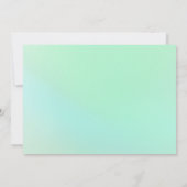 Foto bewaart ons Date Beach Glass Green Save The Date (Achterkant)