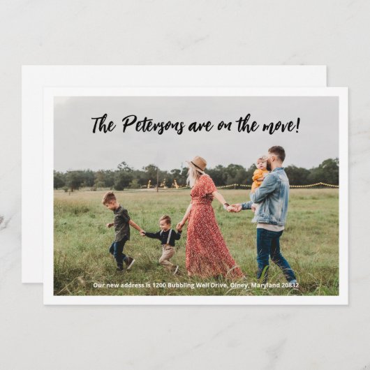 Foto Bewegende aankondiging (Voorkant / Achterkant)