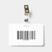 Foto Bezoeker-ID van uw zorgbedrijf Badge (Achterkant met clip)