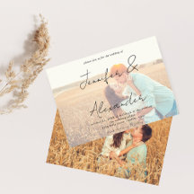 Foto & Big Names Horizontal Photo Wedding V2