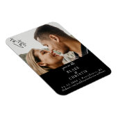 Foto bij Last Black Wedding Save the Date Magneet (Rechterzijde)