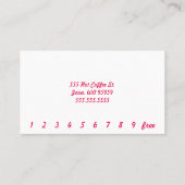 Foto: Bikini Barista Drive-Thru Pink Custom Klantenkaartje (Achterkant)