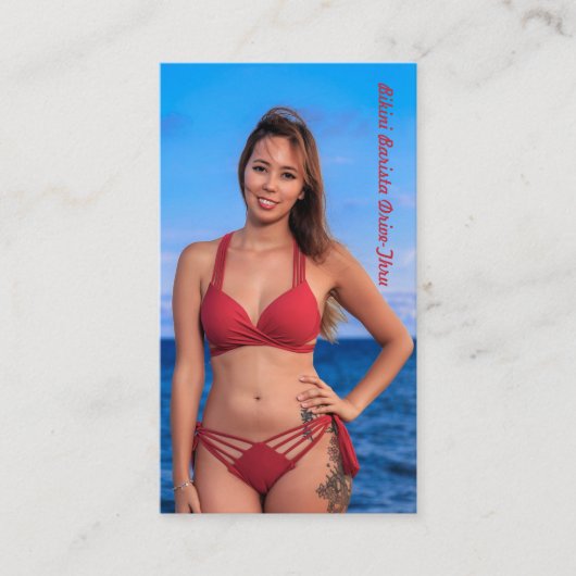 Foto Bikini Coffee Drive-Thru Loyalty Card (Voorkant)