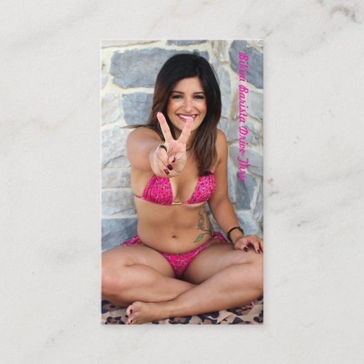 Foto Bikini Coffee Drive-Thru Loyalty Card (Voorkant)