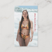 Foto Bikini Koffie Drive-Thru Loyalty Kaart (Voorkant)
