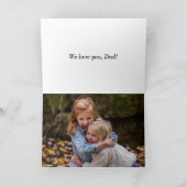 Foto binnen leuke gepersonaliseerde Vaderdagkaart Bedankkaart (Binnen)