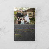 Foto binnen rustieke zonnebloemen dank u bruiloft bedankkaart (Binnen)