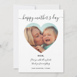Foto binnenste Lijst Moederdag Holiday Kaart