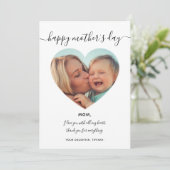Foto binnenste Lijst Moederdag Holiday Kaart (Staand voorkant)