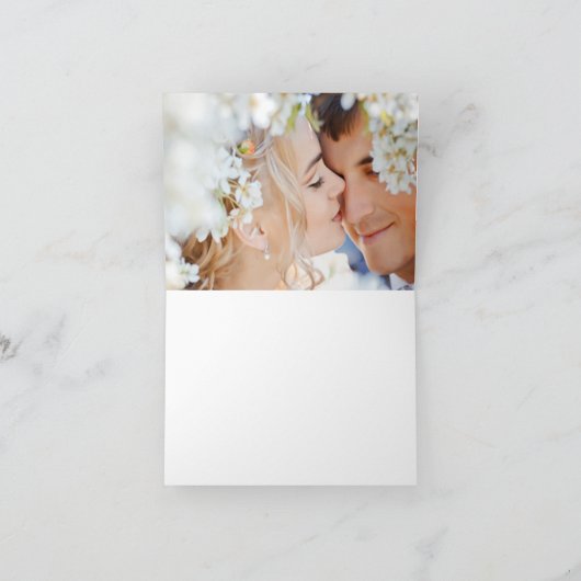 Foto binnenste Tortelduifjes Parchment Damask Bedankkaart (Binnen)