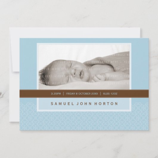 FOTO-BIRTH-AANKONDIGING: stank, 4L Kaart (Voorkant)