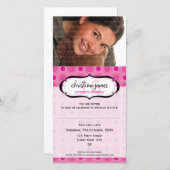 FOTO BIRTHDAY-INVITATIES: heerlijk 8 (Voorkant / Achterkant)