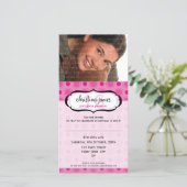 FOTO BIRTHDAY-INVITATIES: heerlijk 8 (Staand voorkant)