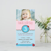 FOTO BIRTHDAY-INVITATIES : ladybird 3P (Staand voorkant)