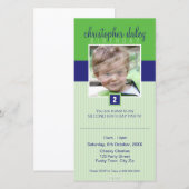 FOTO BIRTHDAY-INVITATIES : prachtig vierkant 1 (Voorkant / Achterkant)