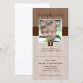 FOTO BIRTHDAY-INVITATIES : prachtig vierkant 7 (Voorkant / Achterkant)