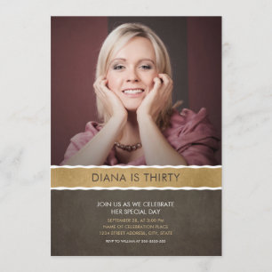 Foto: Birthday Invitations 30th Party Afbeelding Kaart