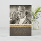 Foto Birthday Invitations 60th Party Afbeelding Kaart (Staand voorkant)